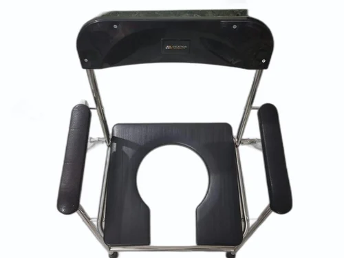 Iron Elder Foldable Commode Chair